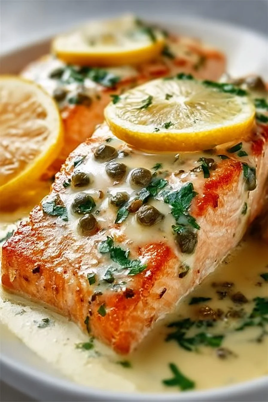 One-Pot Creamy Lemon Garlic Salmon Piccata: Dinner in Under 30 Mins